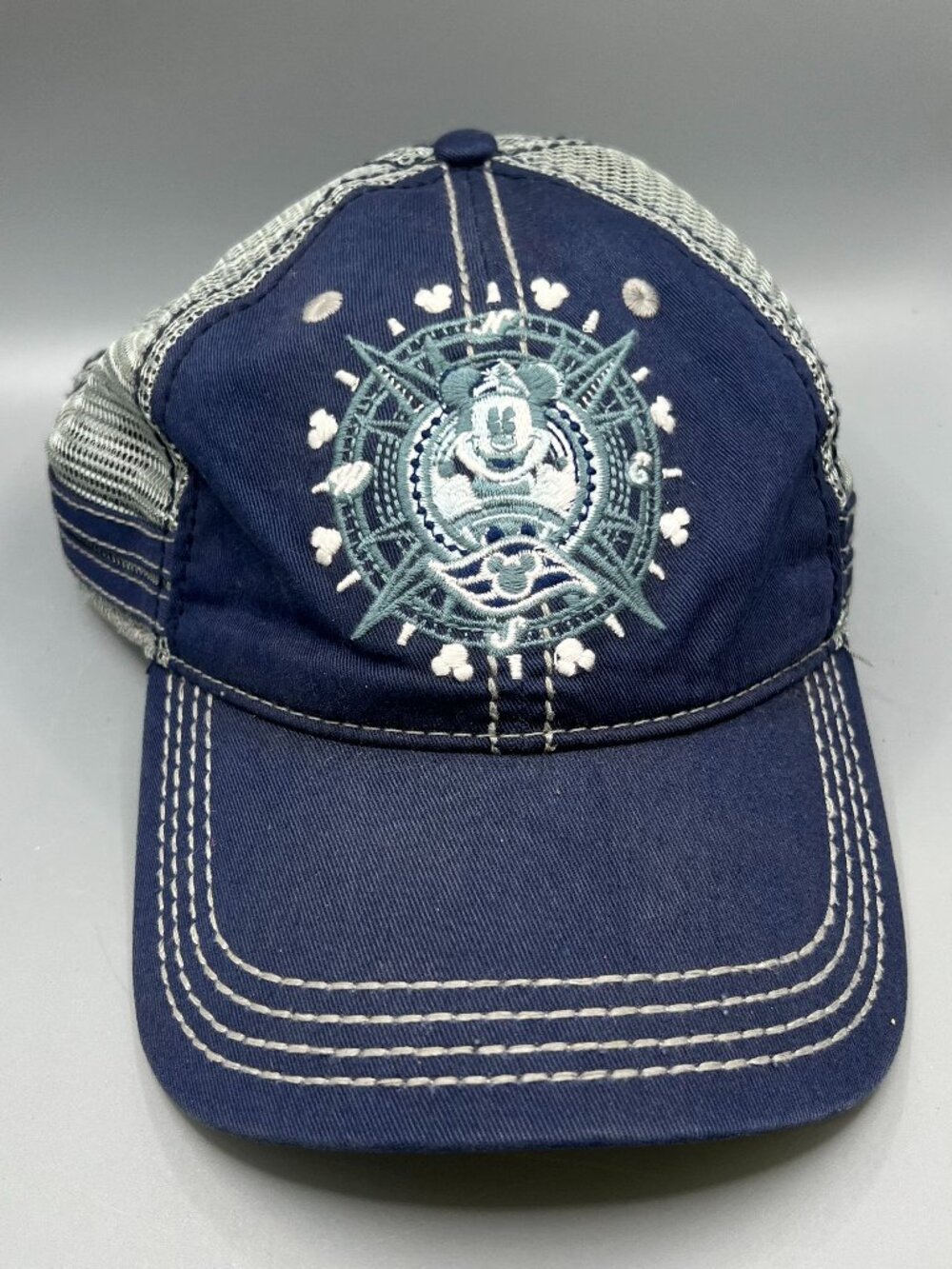 Disney Cruise Line Mickey Mouse Hat Spell Out Logo Mesh Golf Beach Baseball Cap